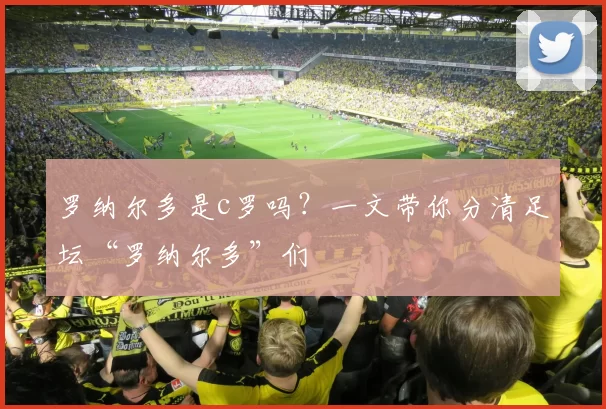 罗纳尔多是c罗吗?一文带你分清足坛“罗纳尔多”们